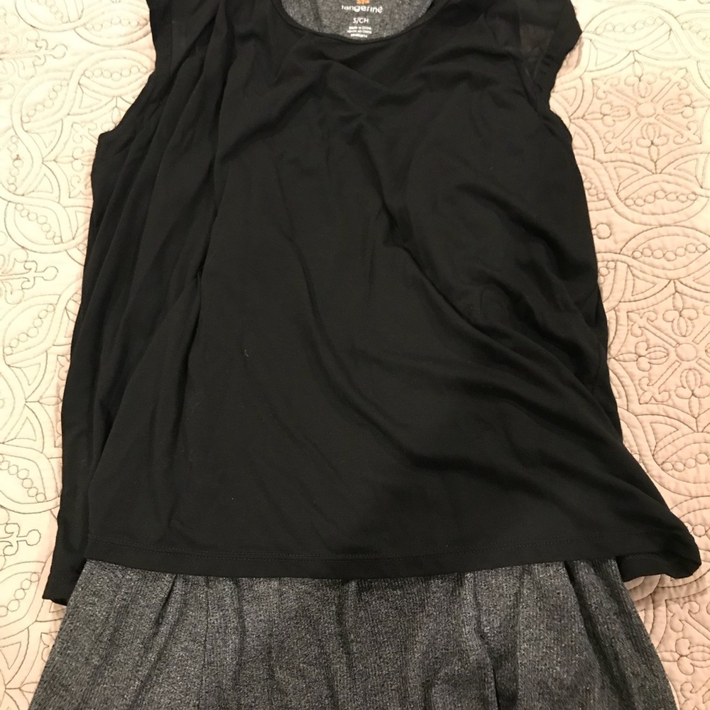 Tangerine workout top SZ small